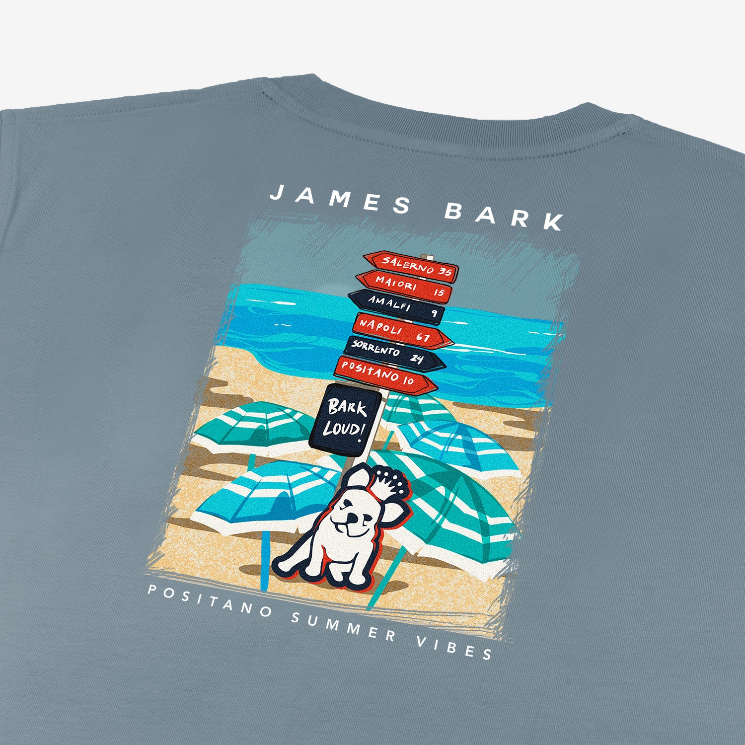 Men's Amalfi Signs Graphic Tee-JAMES BARK