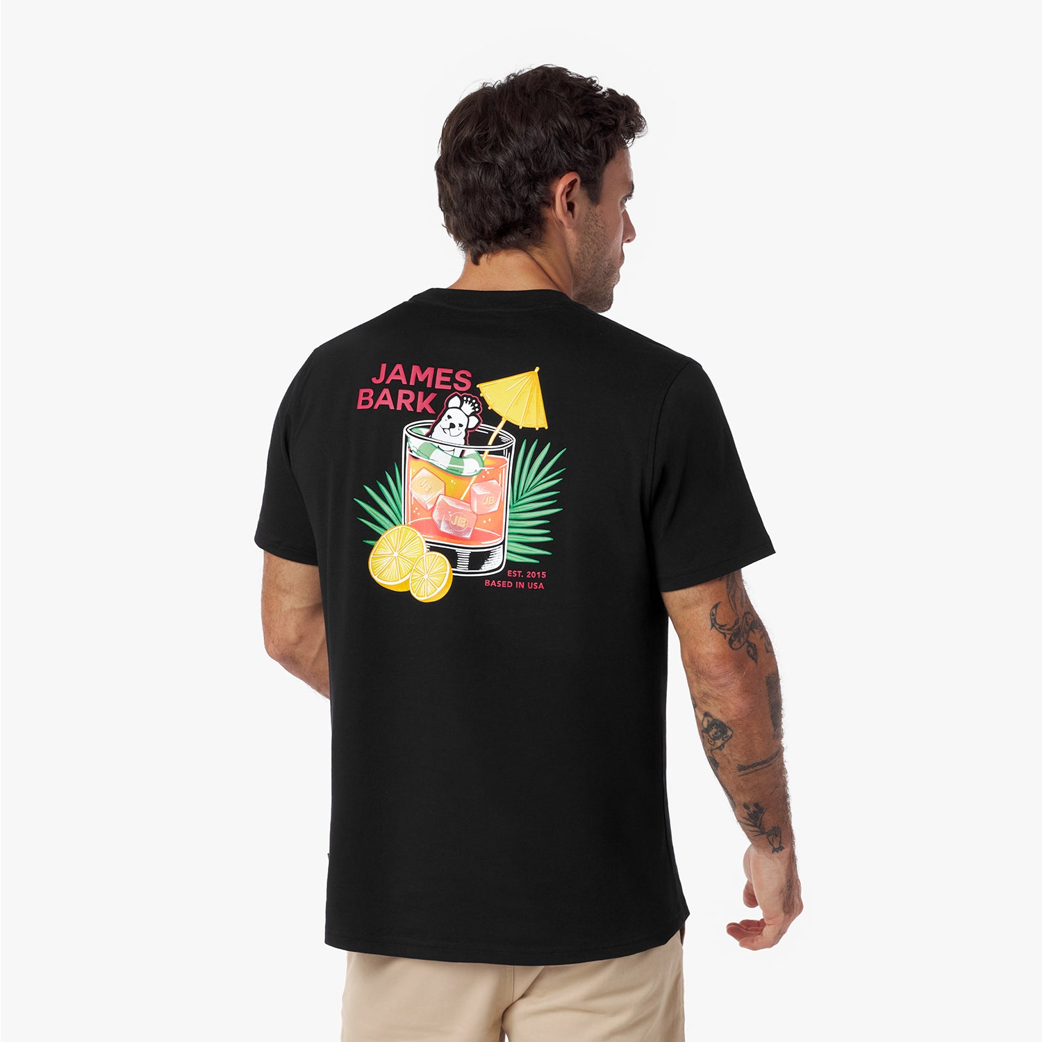 Men's Cocktail Graphic Tee - JAMES BARK