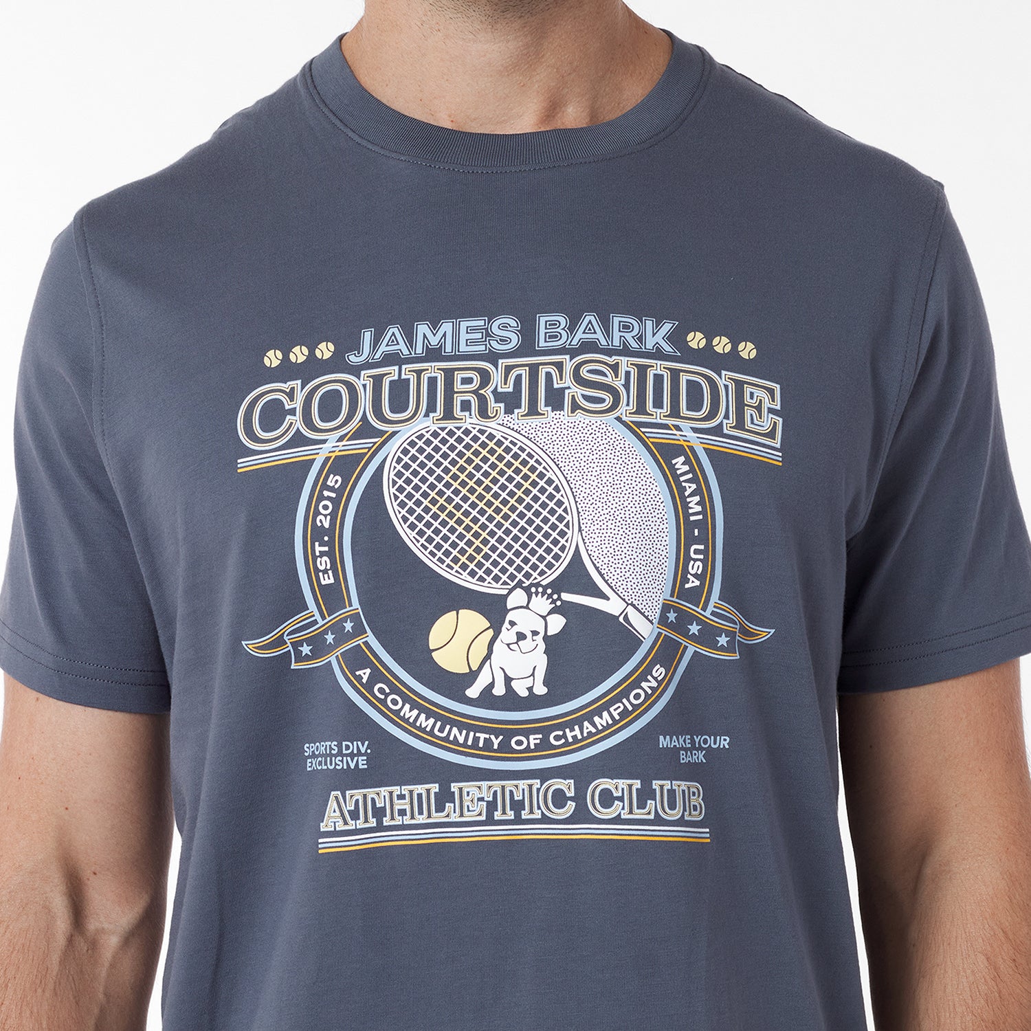 Men's Courtside Graphic Tee - JAMES BARK