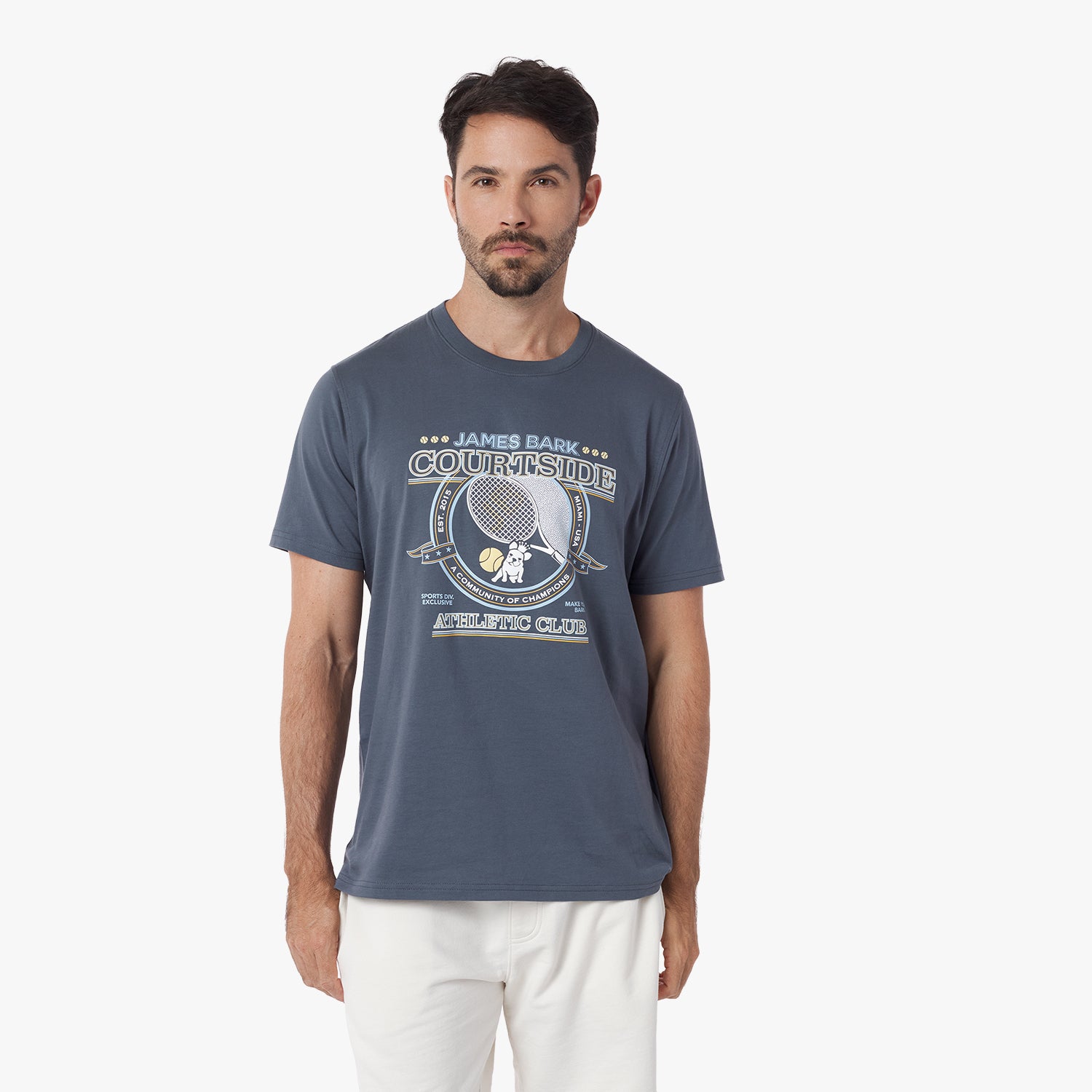 Men's Courtside Graphic Tee - JAMES BARK