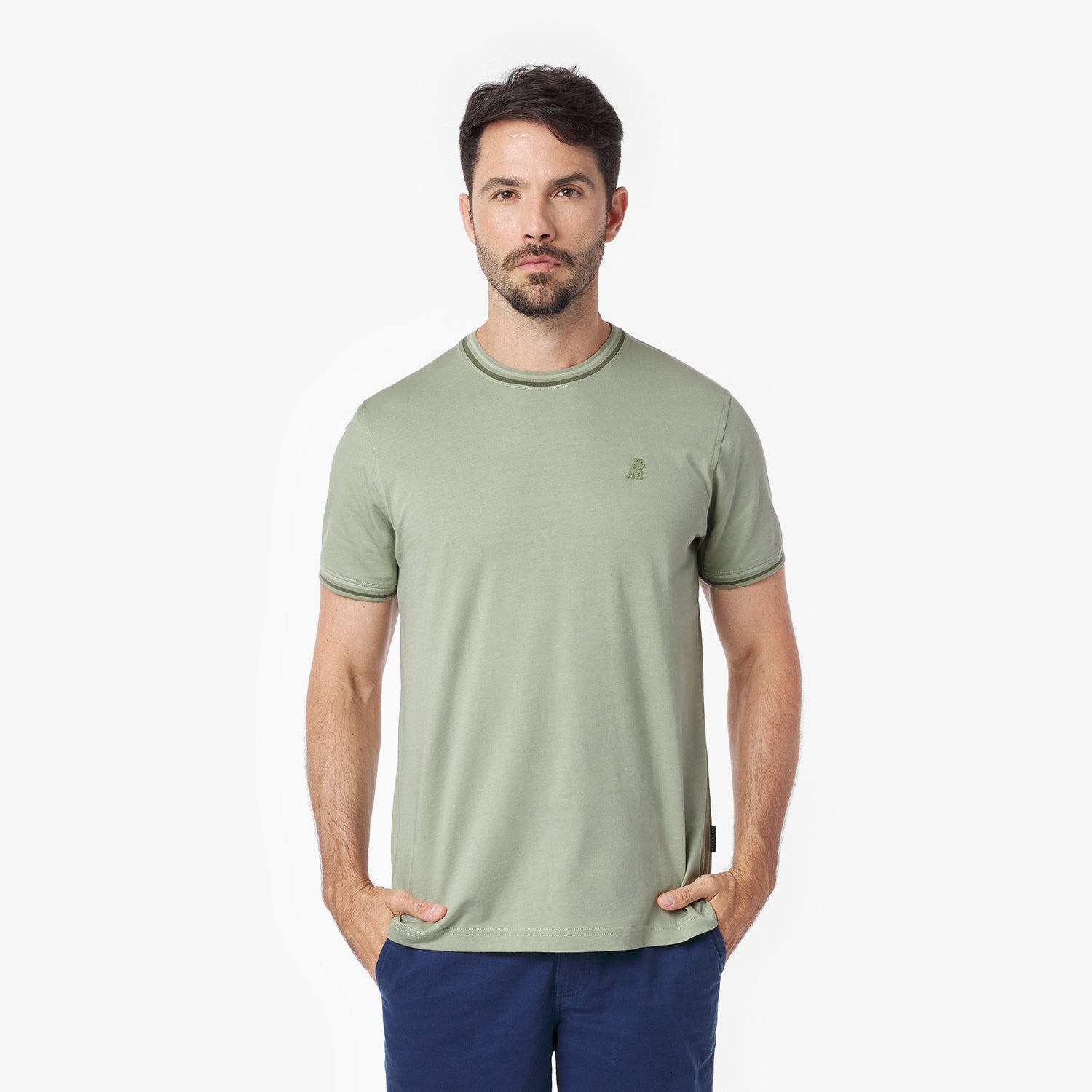 Men's Striped Jersey T-Shirt - JAMES BARK