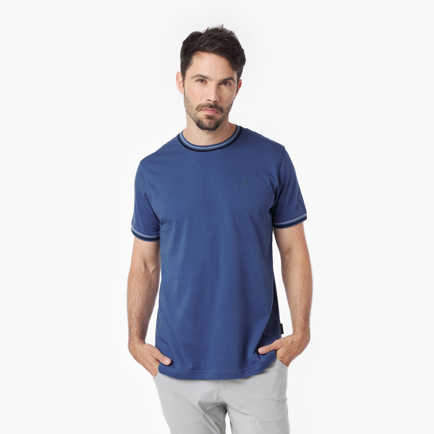 Men's Striped Jersey T-Shirt - JAMES BARK
