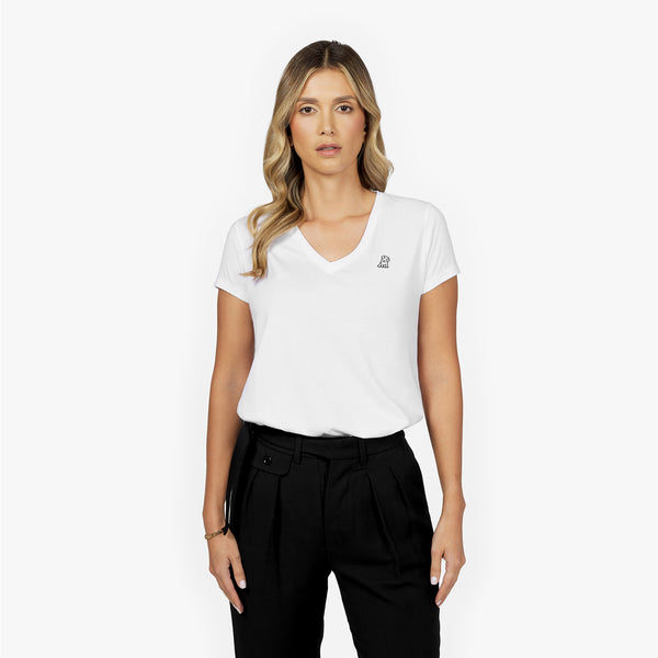 Women's V-Neck Jersey T-Shirt: Classic Fit – JAMES BARK