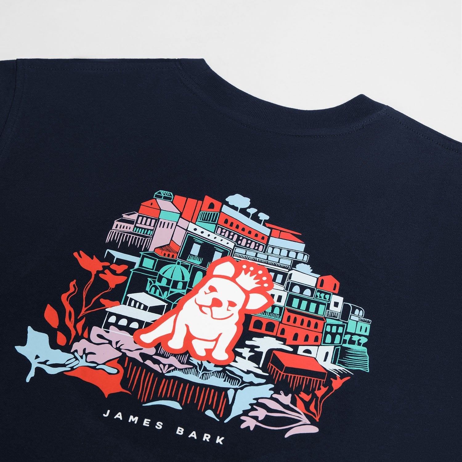 ROSEPARK Women's Graphic T-Shirt - Cute Soft Cotton Tee In Navy Blue, XX-Large, Casual Short Sleeve Top