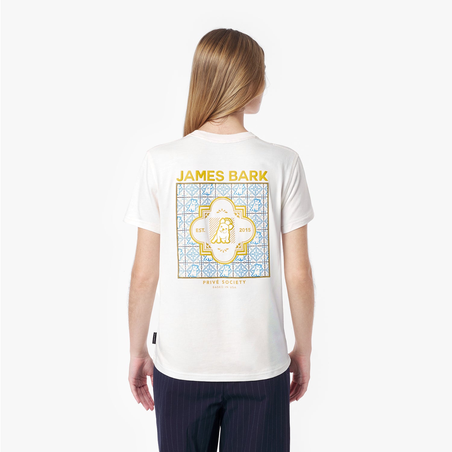 Women's Tile Emblem Graphic Tee - JAMES BARK
