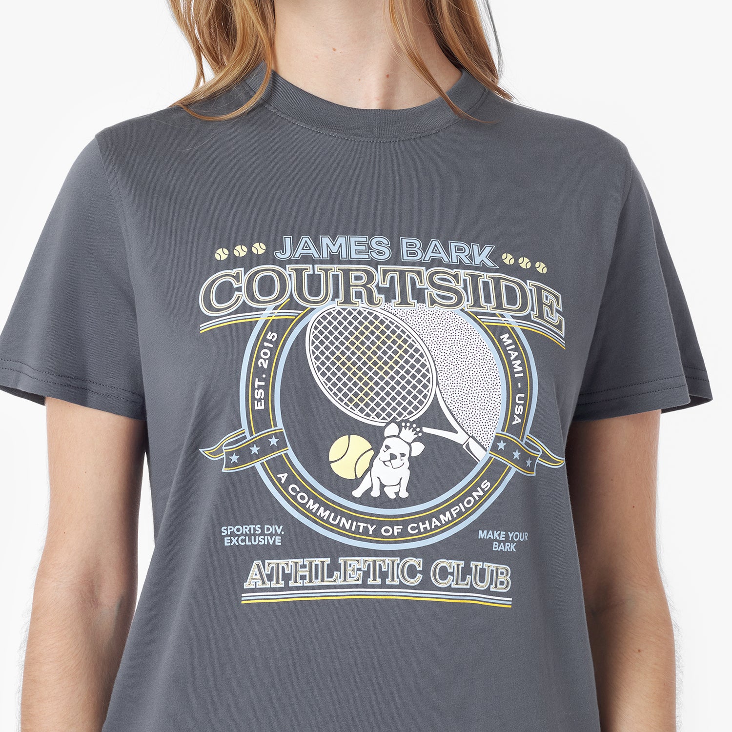 Women's Courtside Graphic Tee - JAMES BARK