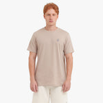 Men's Crew Neck Jersey T-Shirt — Simply Taupe/White - JAMES BARK