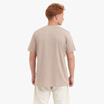 Men's Crew Neck Jersey T-Shirt — Simply Taupe/White - JAMES BARK
