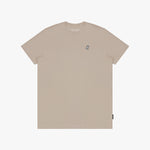 Men's Crew Neck Jersey T-Shirt — Simply Taupe/White - JAMES BARK