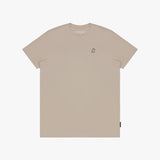 Men's Crew Neck Jersey T-Shirt — Simply Taupe/White - JAMES BARK