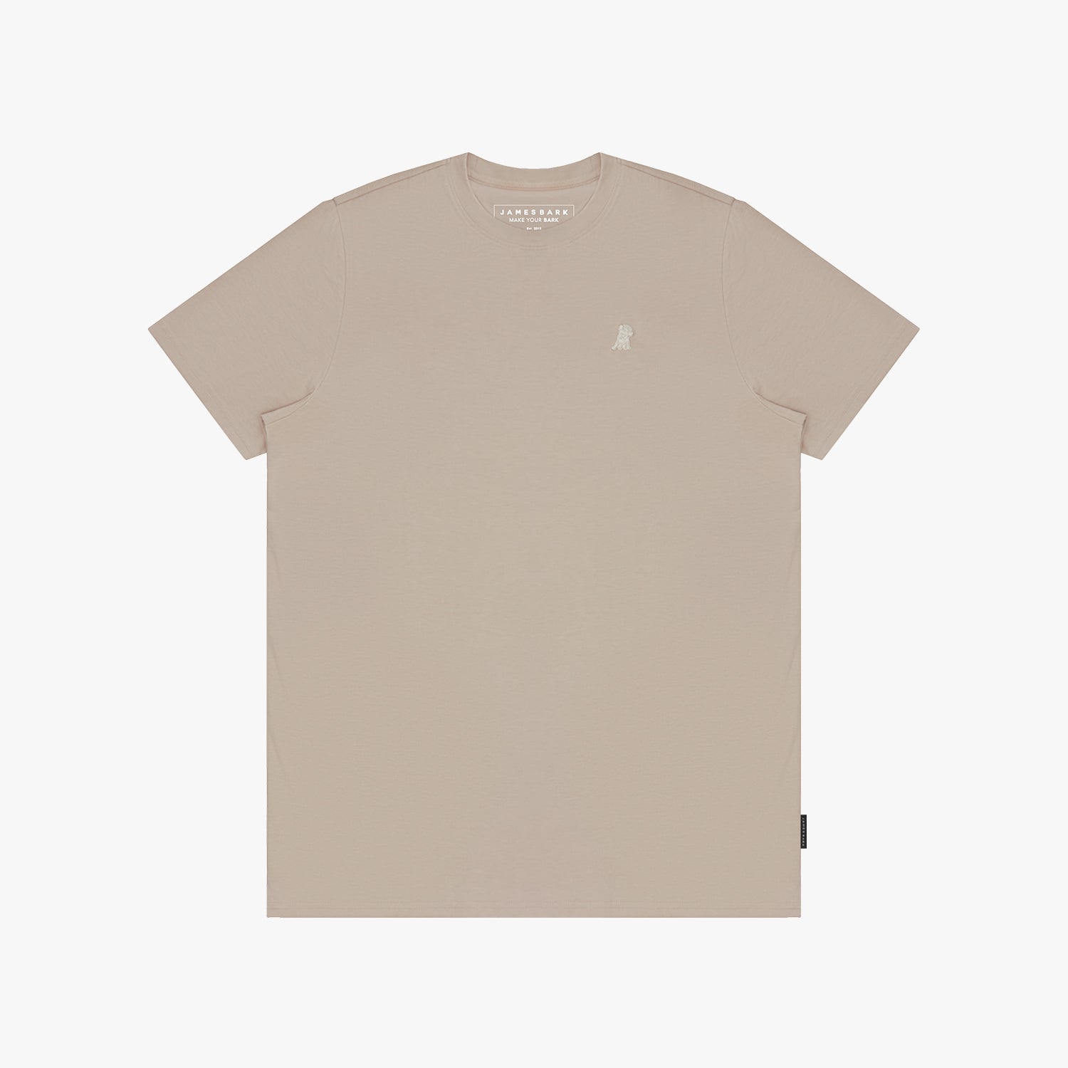 Men's Crew Neck Jersey T-Shirt — Simply Taupe/Beige - JAMES BARK