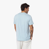 Men's Crew Neck Jersey T-Shirt — Skyway/White - JAMES BARK