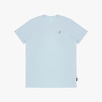 Men's Crew Neck Jersey T-Shirt — Skyway/White - JAMES BARK