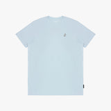 Men's Crew Neck Jersey T-Shirt — Skyway/White - JAMES BARK