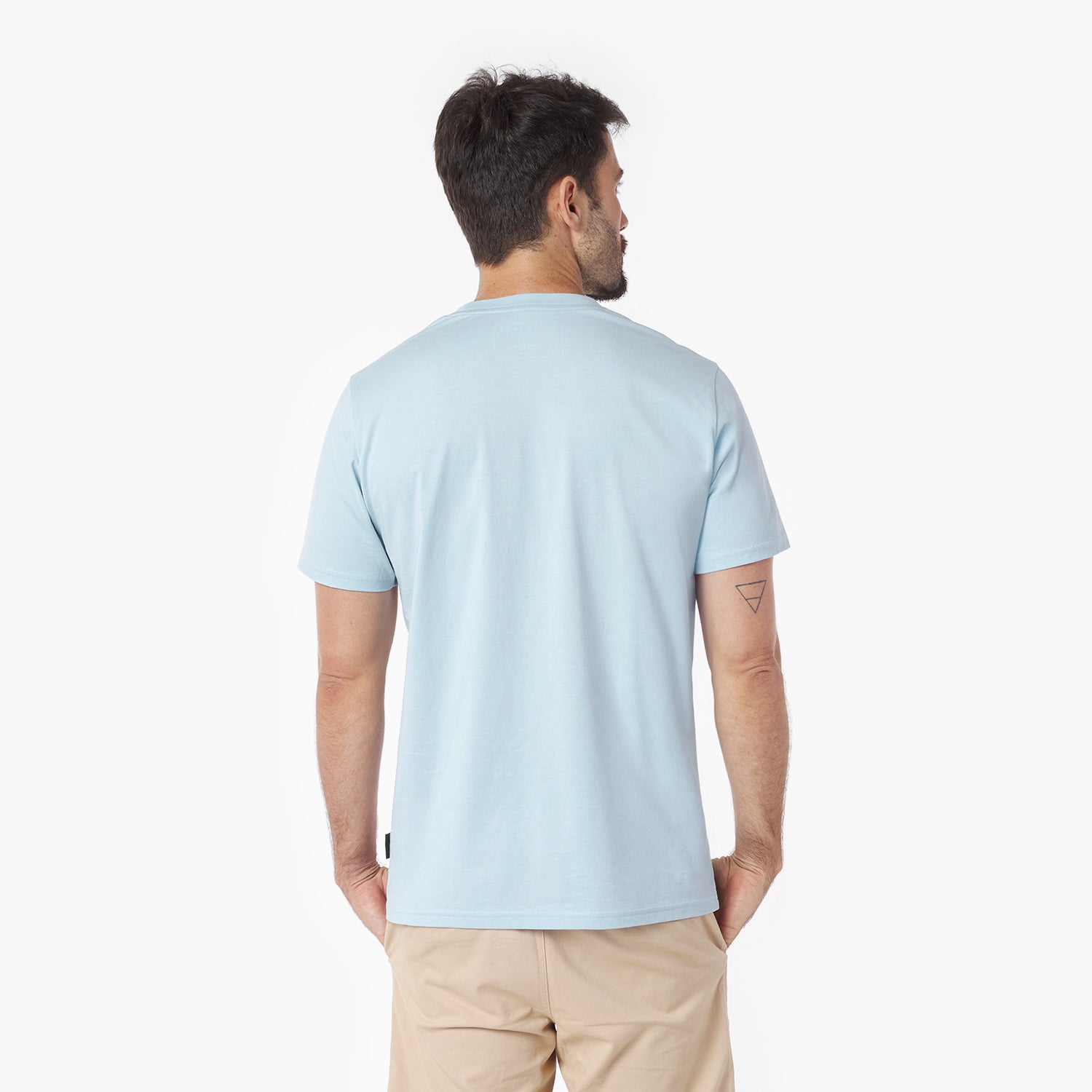 Men's Crew Neck Jersey T-Shirt — Skyway/Blue - JAMES BARK