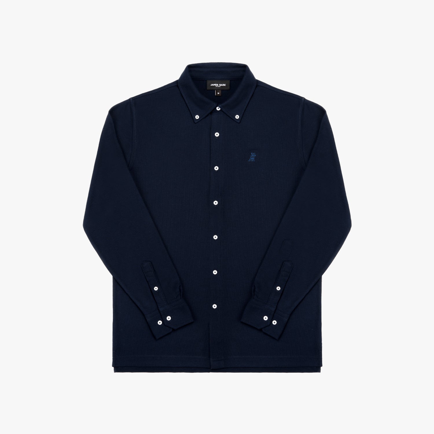Men's Pique Button Down Shirt - JAMES BARK