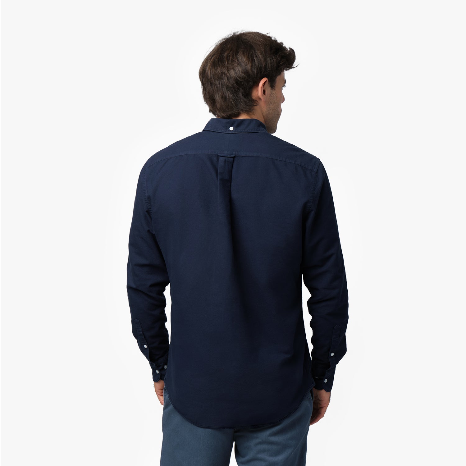 Men's Oxford Button Down Shirt Navy/Blue | JAMES BARK Men's Oxford Button Down Shirt Navy/Blue | JAMES BARK