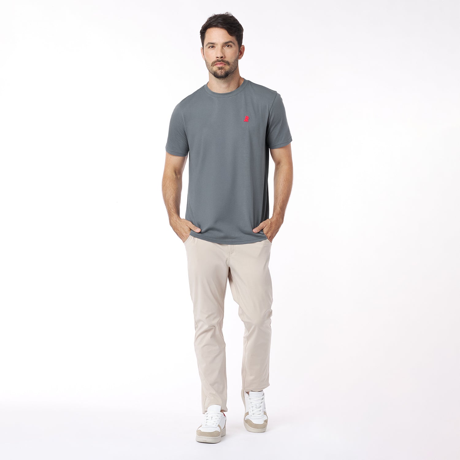 Men's Crew Neck Jersey T-Shirt - JAMES BARK