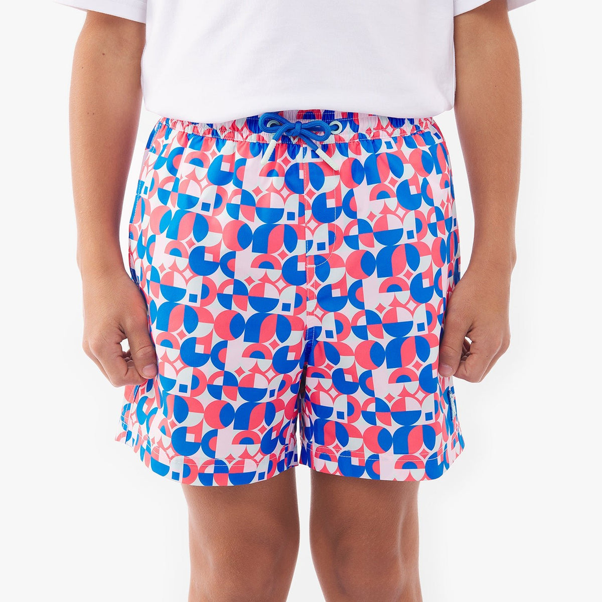 s Geometric Print Swim Trunks
