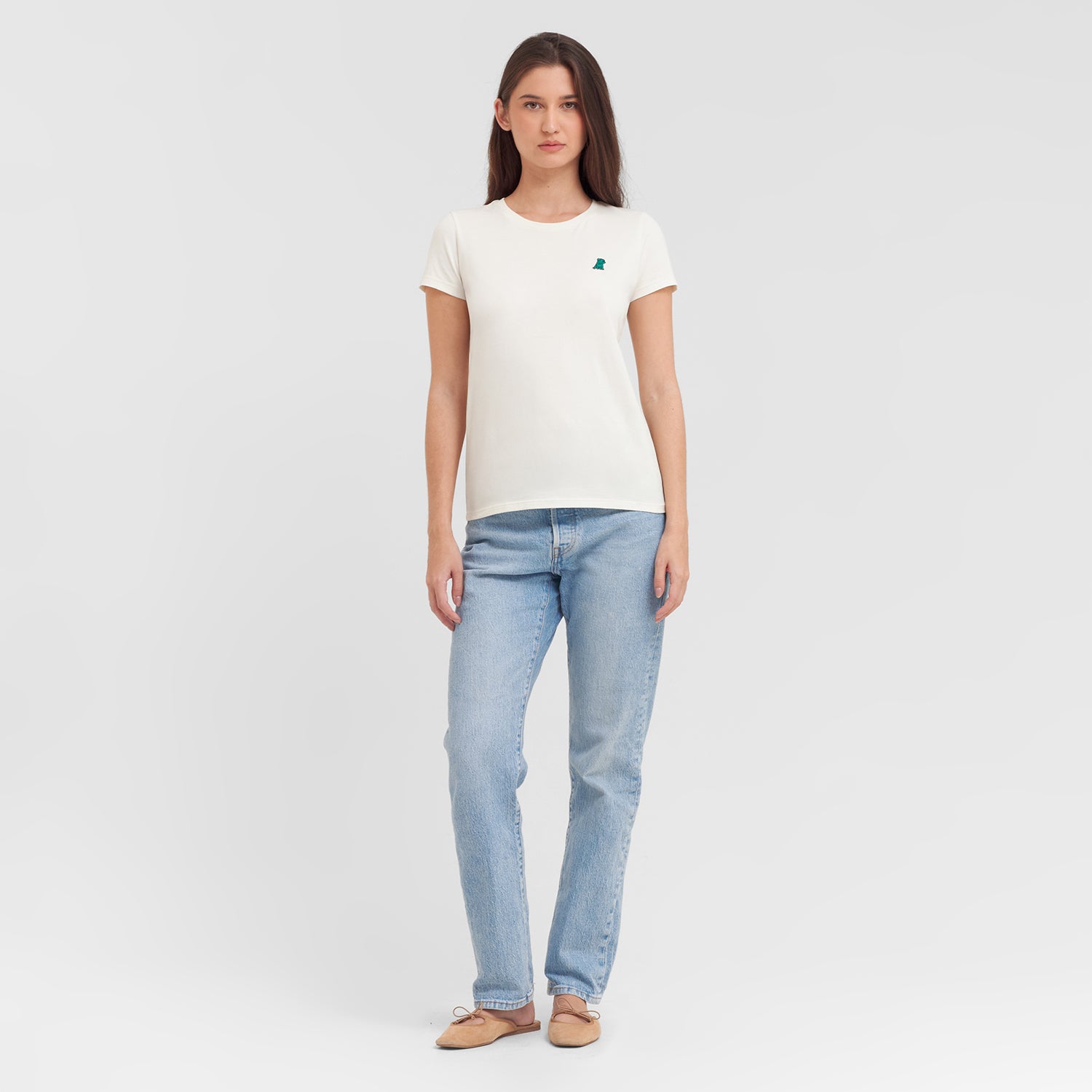 Women's Crew Neck Jersey T-Shirt - JAMES BARK