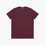 Men's Crew Neck Jersey T-Shirt — Tawny Port/Merlot - JAMES BARK