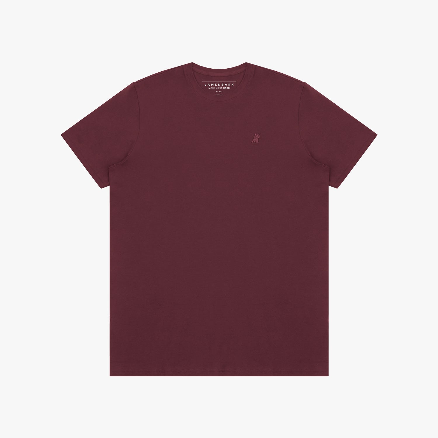 Men's Crew Neck Jersey T-Shirt — Tawny Port/Merlot - JAMES BARK