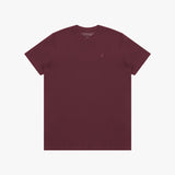 Men's Crew Neck Jersey T-Shirt — Tawny Port/Merlot - JAMES BARK