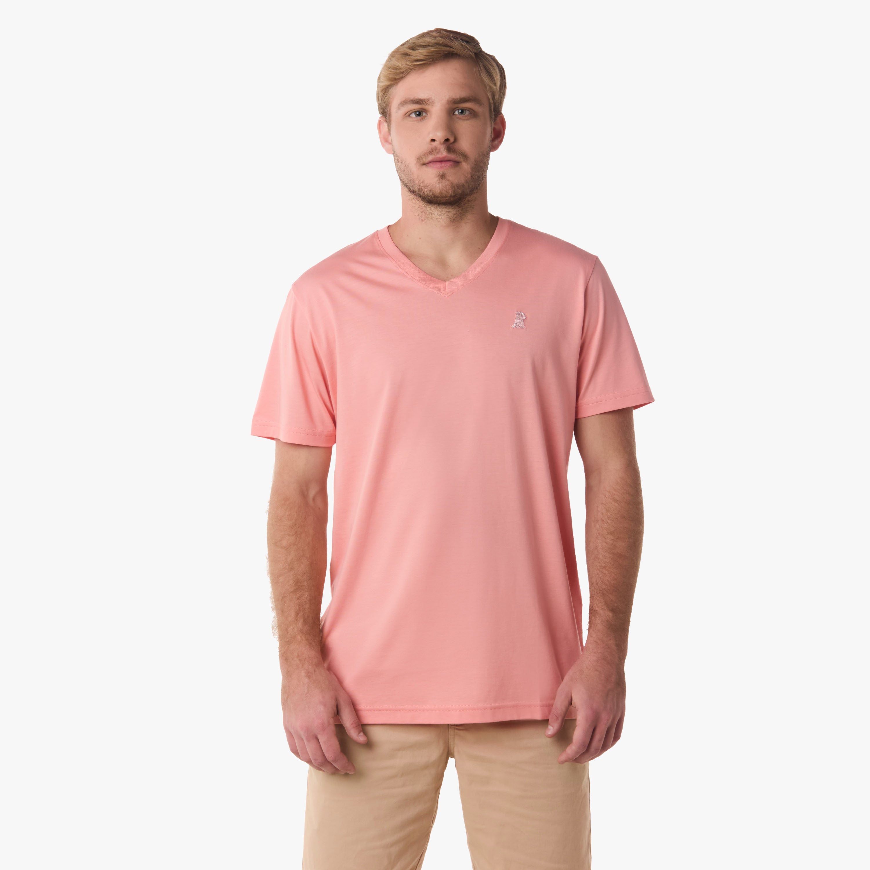 Men's V-Neck Jersey T-Shirt-JAMES BARK