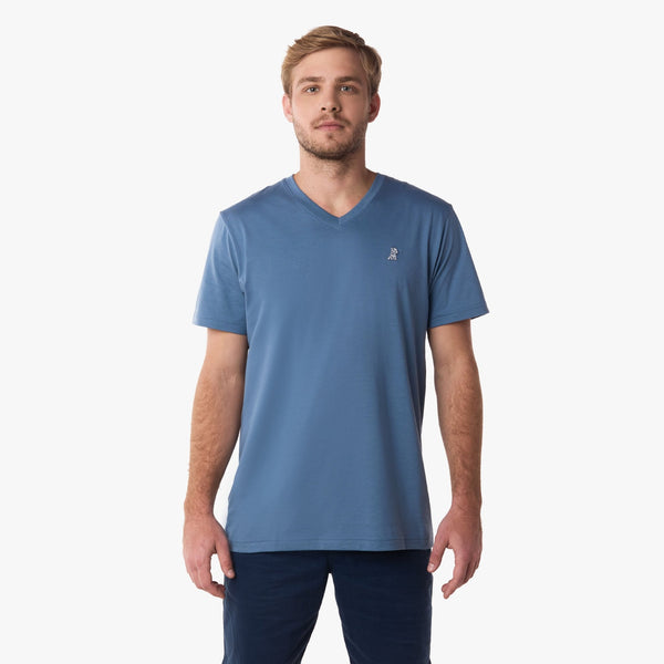 T-shirt Uomo Petrol BF A V In Puro Cotone – Comoda, Lavabile In Lavatrice, Colore Km
