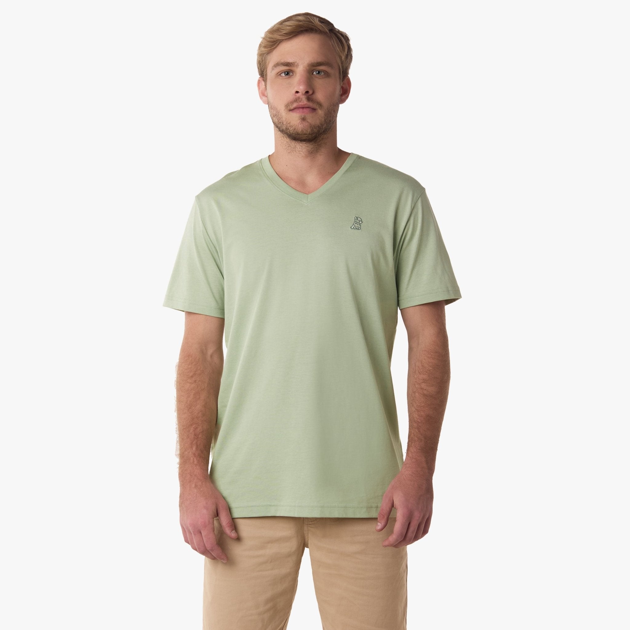 Men's V - Neck Jersey T-Shirt - JAMES BARK