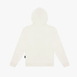 Shows the back of the hoodie laid flat, highlighting the simplicity of the design with no additional details or logos