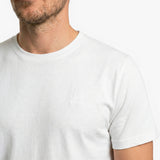 Men's Crew Neck Jersey T-Shirt — White/All White - JAMES BARK