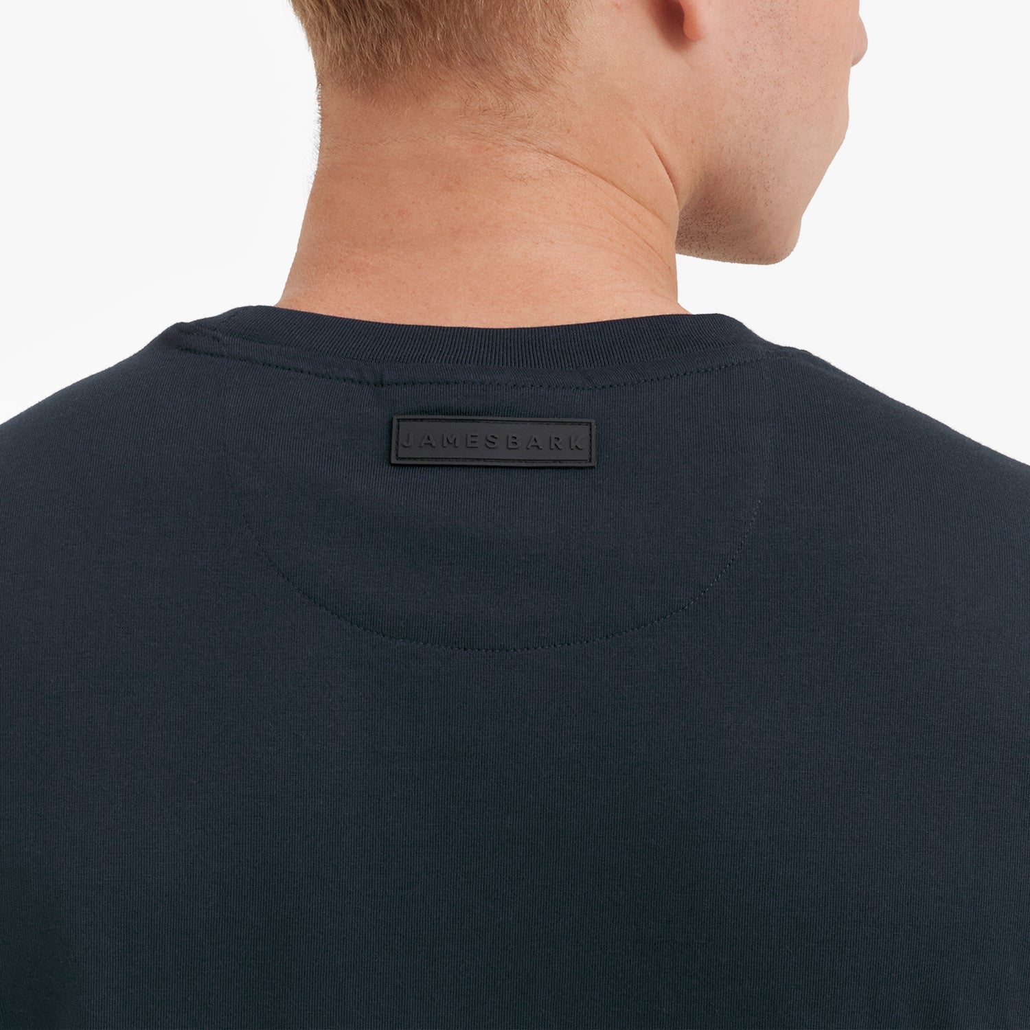 Men's Relaxed Pima Cotton T-Shirt — Dress Blue - JAMES BARK