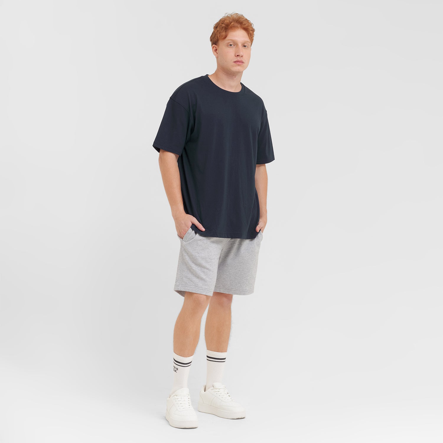 Men's Relaxed Pima Cotton T-Shirt — Dress Blue - JAMES BARK