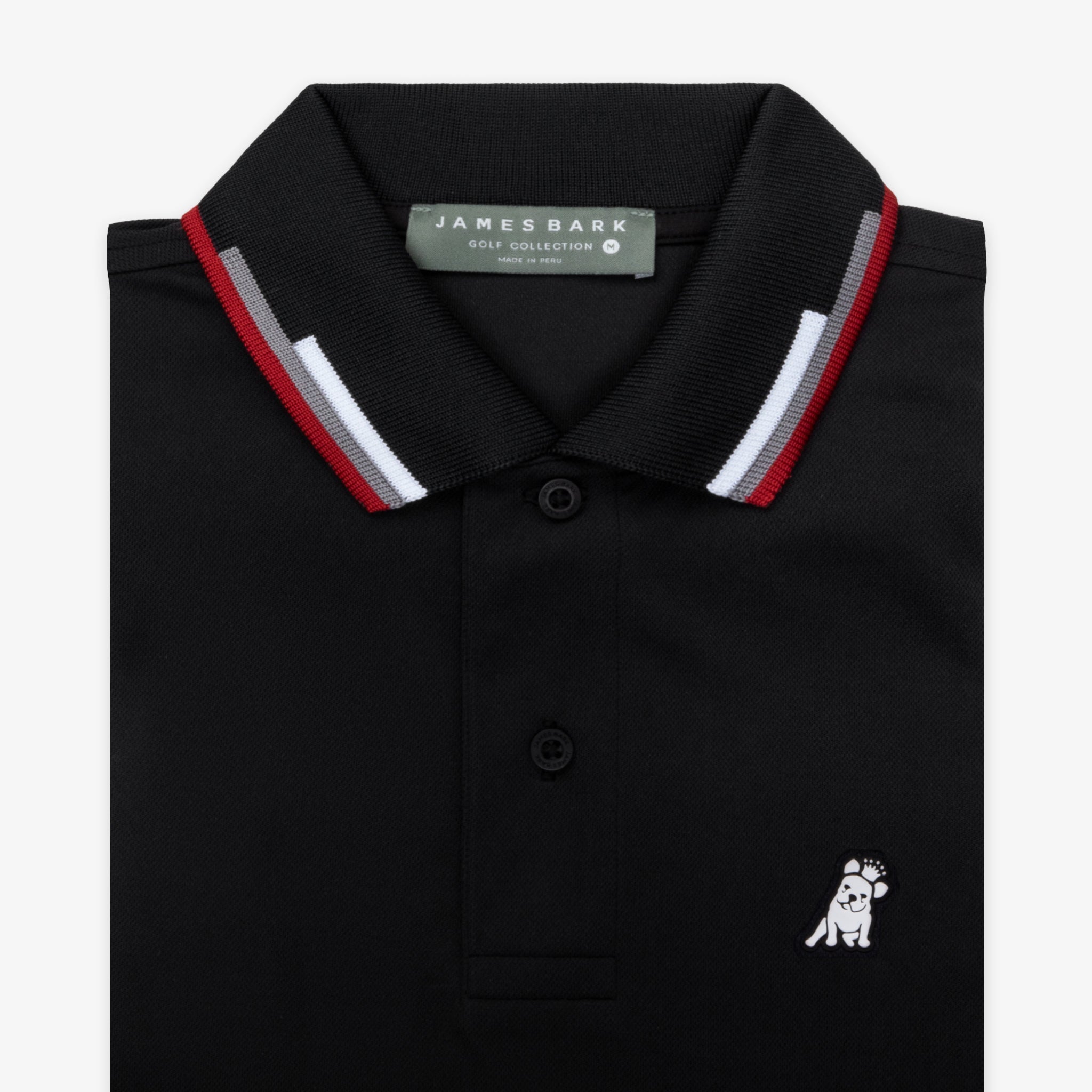Men's Lines Collar Golf Polo Shirt-JAMES BARK