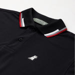 Men's Lines Collar Golf Polo Shirt-JAMES BARK