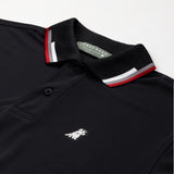 Men's Lines Collar Golf Polo Shirt-JAMES BARK