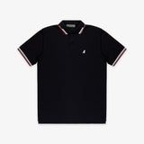 Men's Lines Collar Golf Polo Shirt-JAMES BARK