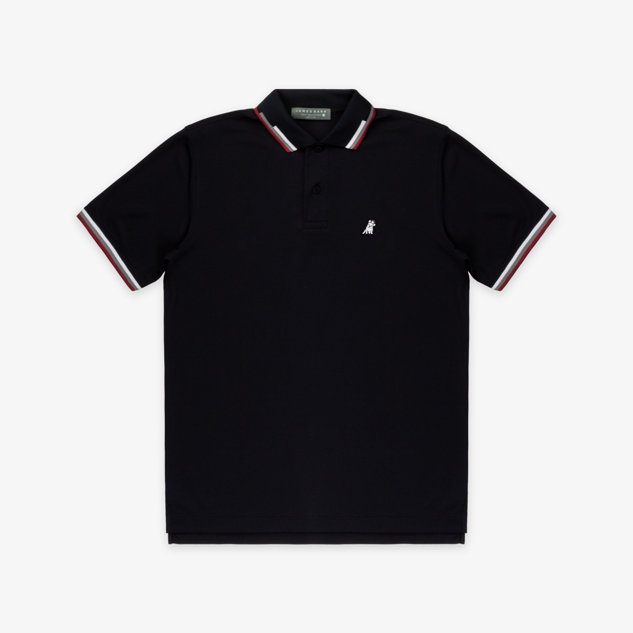 Men's Lines Collar Golf Polo Shirt-JAMES BARK
