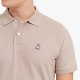 Men's Regular Fit Polo Shirt — Simply Taupe/White - JAMES BARK