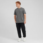 Men's Crew Neck Jersey T-Shirt — Quiet Shade/White - JAMES BARK