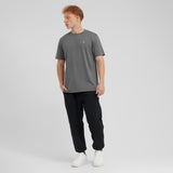 Men's Crew Neck Jersey T-Shirt — Quiet Shade/White - JAMES BARK