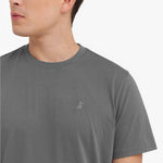 Men's Crew Neck Jersey T-Shirt — Quiet Shade/Grey - JAMES BARK