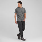 Men's Crew Neck Jersey T-Shirt — Quiet Shade/Grey - JAMES BARK