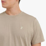 Men's Crew Neck Jersey T-Shirt — Simply Taupe/Beige - JAMES BARK