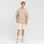 Men's Relaxed Pima Cotton T-Shirt — Light Taupe - JAMES BARK