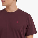 Men's Crew Neck Jersey T-Shirt — Tawny Port/Merlot - JAMES BARK