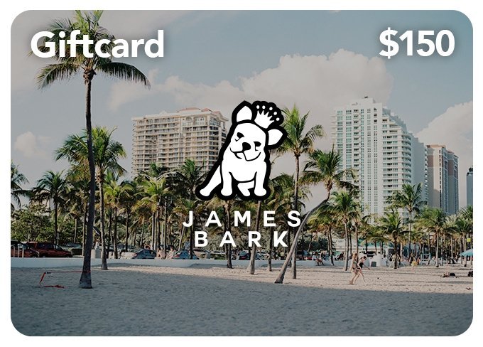 150$ GIFT CARD-JAMES BARK
