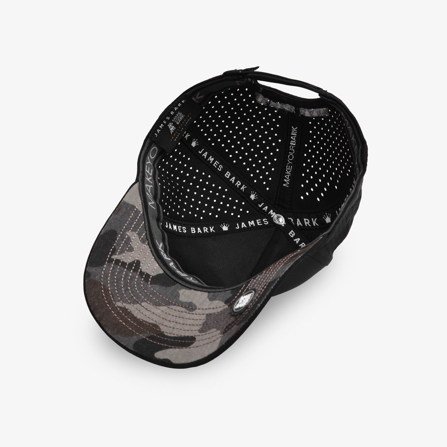 3D Dog Logo Recycled Cap in Black - JAMES BARK