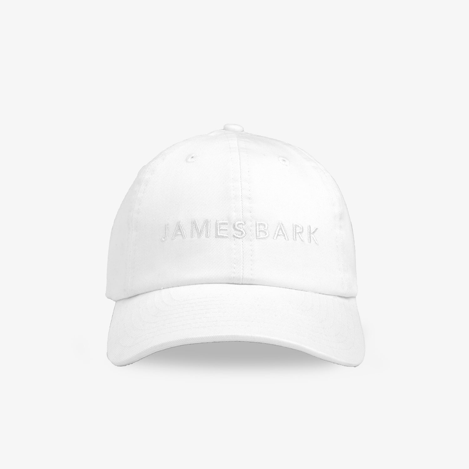 James Bark Classic Dad Cap in White - JAMES BARK